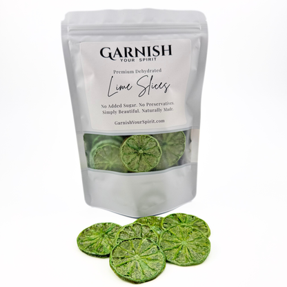 Sparkle Green Luster Dust Dried Decorative Lime Garnish