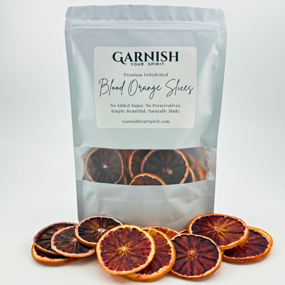 Dehydrated Blood Orange Slices | Dried Blood Oranges for Bar & Decor