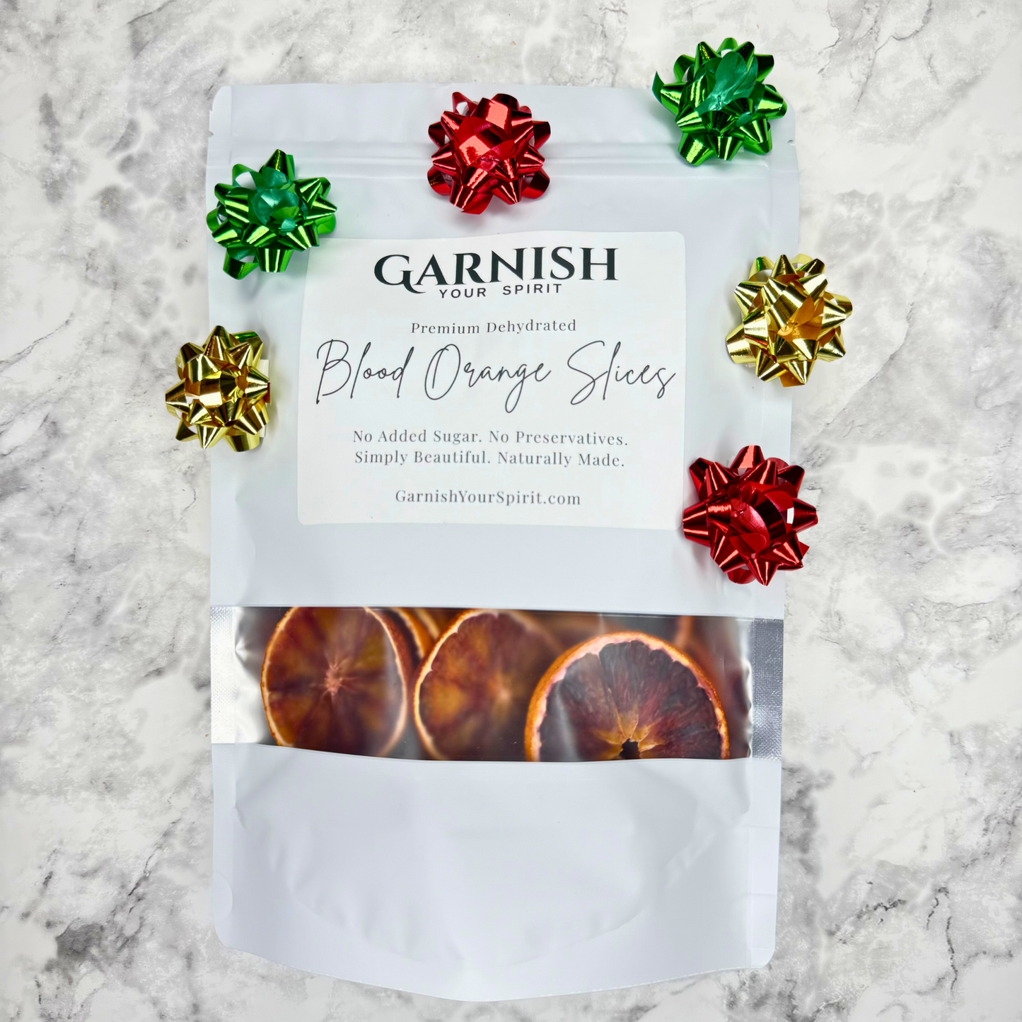 Dehydrated Blood Orange Slices | Dried Blood Oranges for Bar & Decor