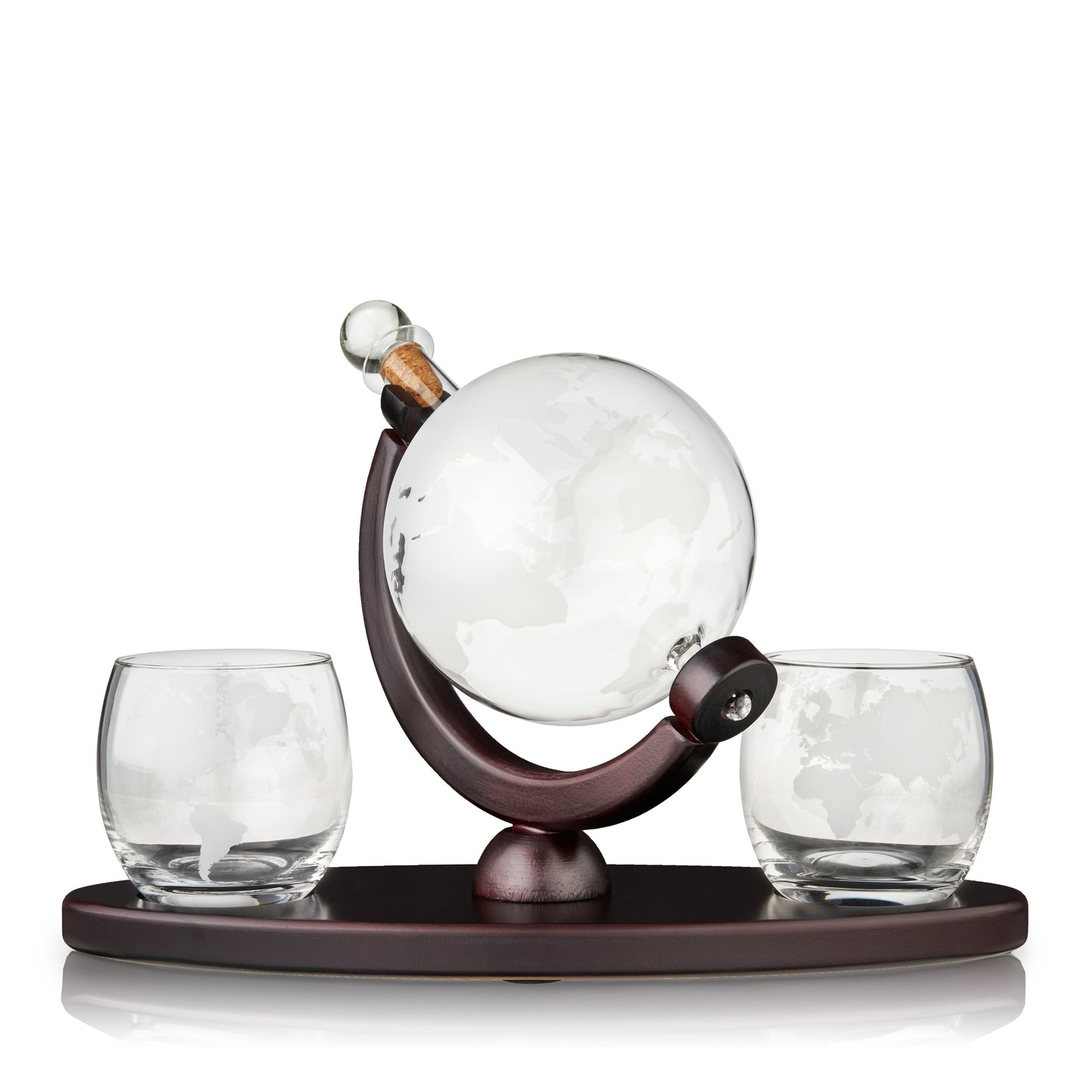 Globe Decanter and Whiskey Tumbler Set