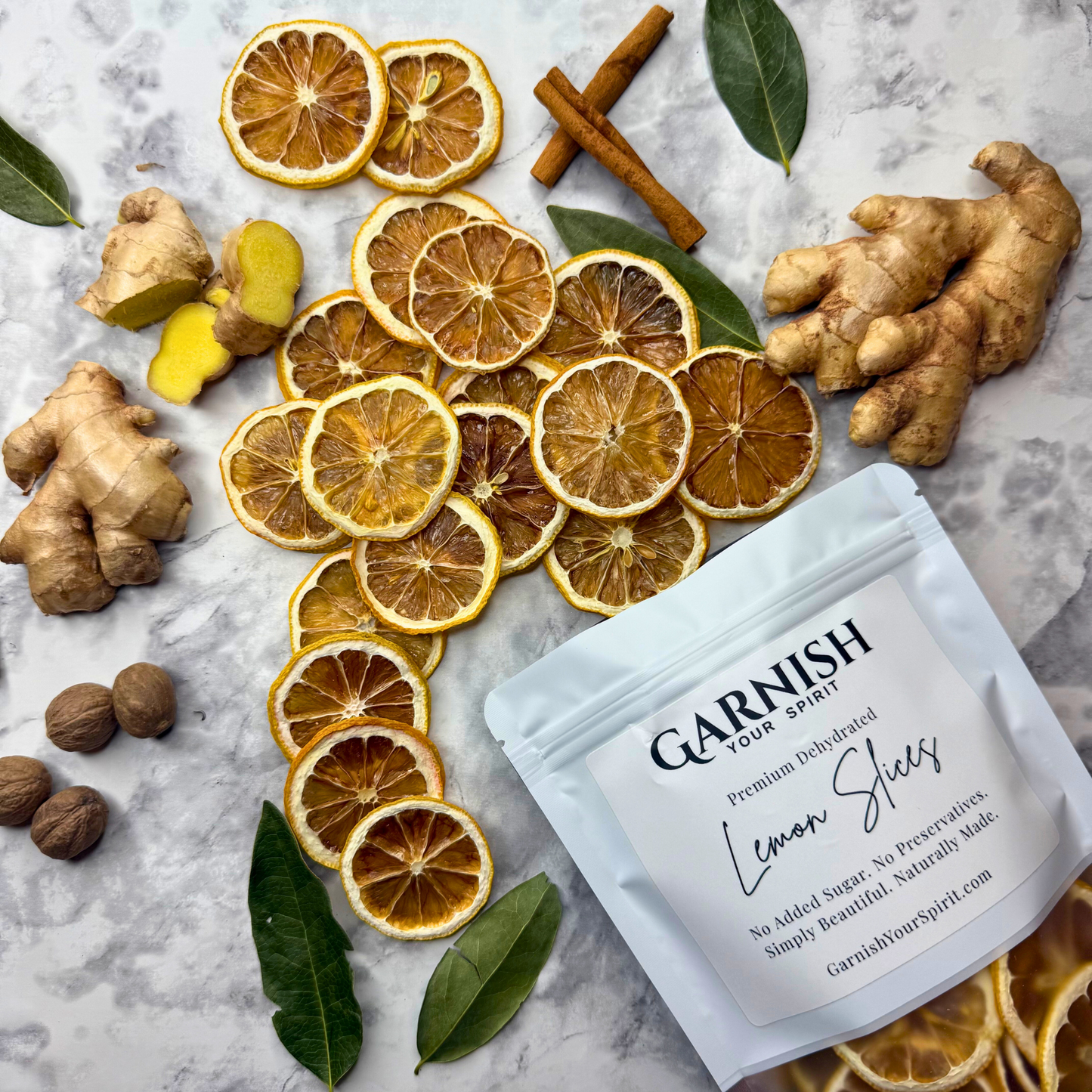 Dehydrated Lemon Slices | Dried Lemons for Bar & Decor