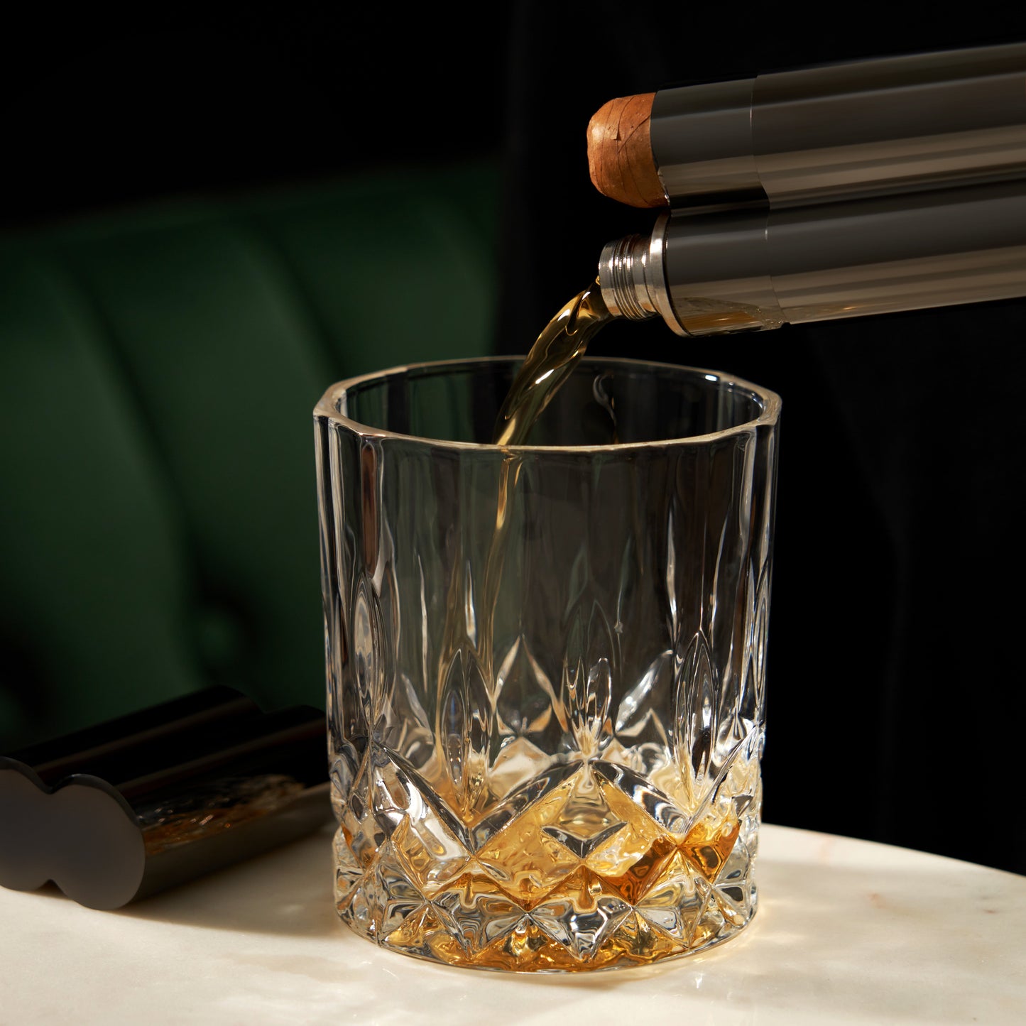 Warren Cigar Holder and Flask